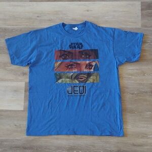 NWOT Star Wars Jedi Graphic T-Shirt Blue Size XL